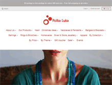 Tablet Screenshot of polkaluka.com.au